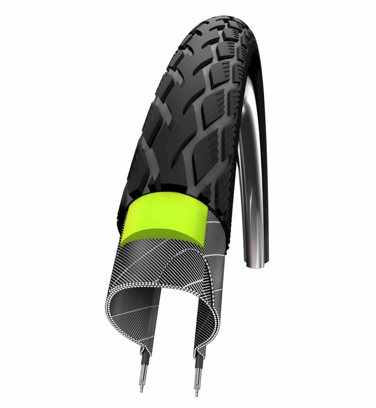 Schwalbe Fahrradreifen Marathon Green Guard HS 420 Schwarz Reflex 50-559 26 X 2.0 11100143 3 Schwalbe Fahrradreifen Marathon Green Guard HS 420 Schwarz Reflex 50-559 26 X 2.0 11100143